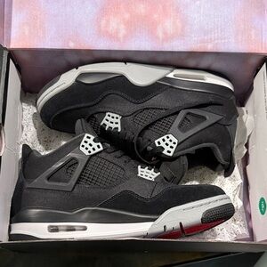Jordan 4 Retro SE Black Canvas